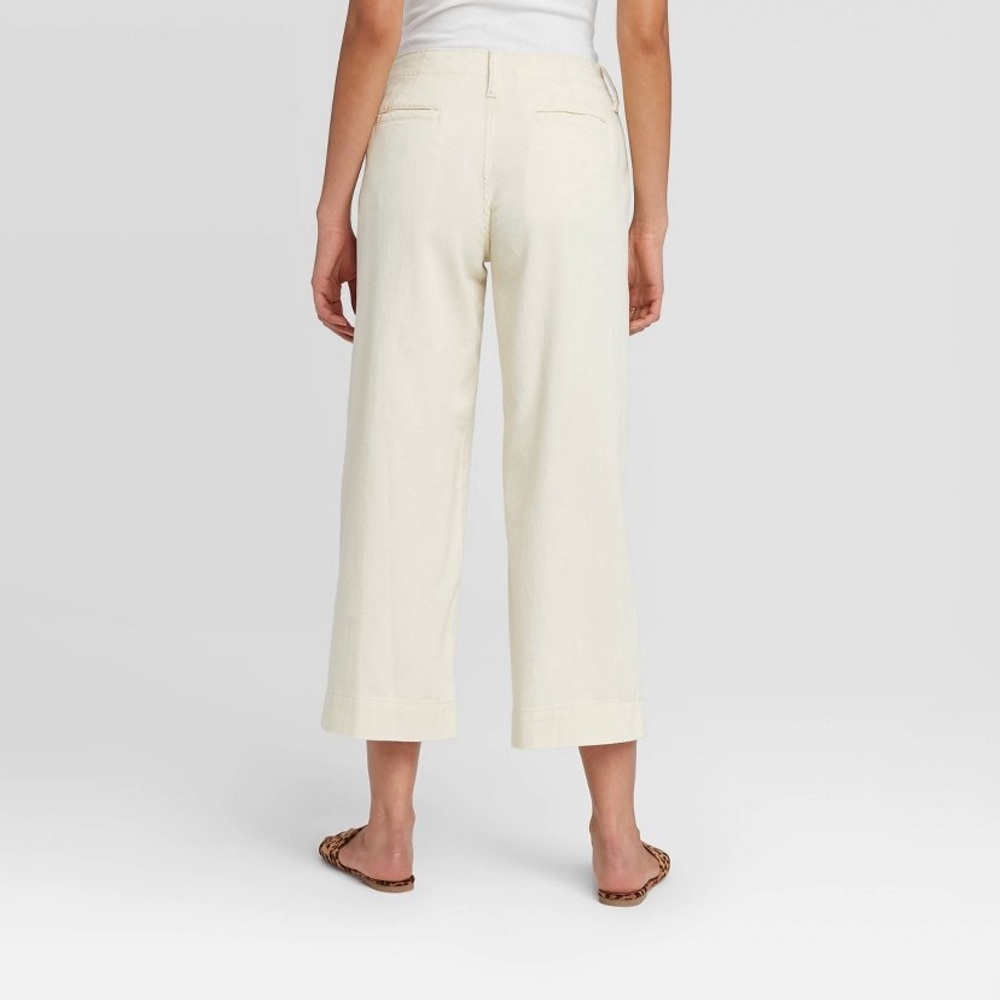 A New Day High-Rise Wide-Leg Cream Cropped Pant - Picture 3 of 3